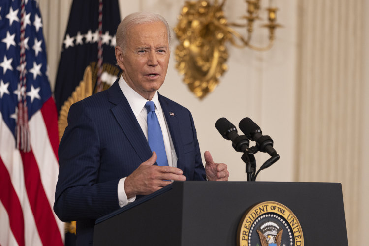 File Photo: U.S. President Joe Biden gives remarks following the 2022 midterm elections in the White House, in Washington, D.C., the United States, Nov. 9, 2022. (Photo by Aaron Schwartz/Xinhua)