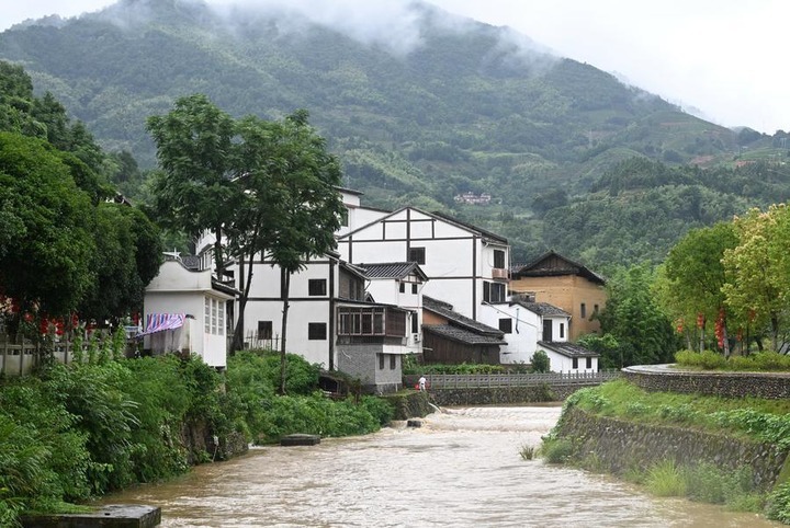 This photo taken on July 22, 2025 shows a view of Tanyang Village in Fu'an, southeast China's Fujian Province. (Xinhua/Zhao Chenjie)
