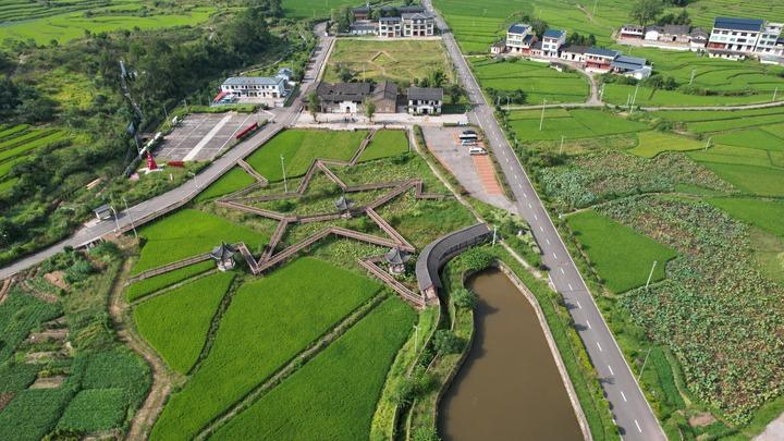 This aerial drone photo taken on Sept. 9, 2026 shows a former Red Army hospital site cluster in Chentang Village of Ninghua County, southeast China's Fujian Province. This year marks the 90th anniversary of the victory of the Long March by the Red Army under the leadership of the Communist Party of China. Changting and Ninghua counties in Fujian, one of the starting points of the Long March by the Central Red Army, have many revolutionary sites linked to the Long March. (Photo by Yin Hailin/Xinhua)