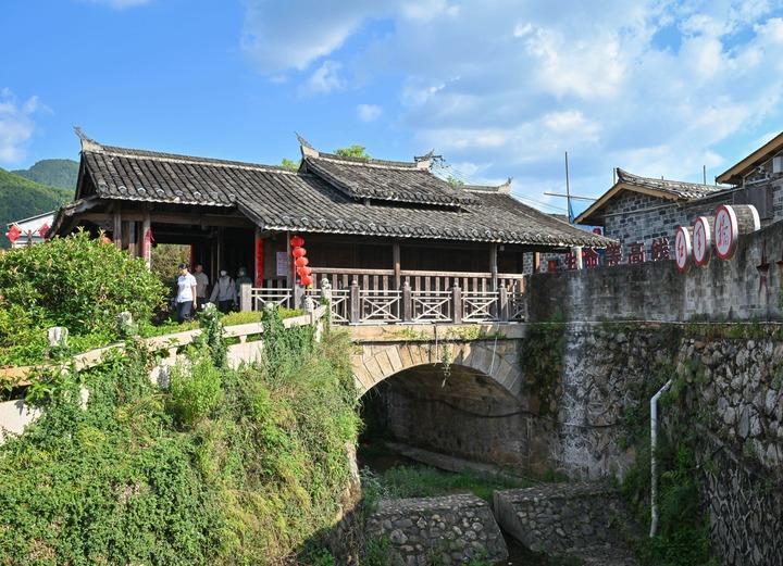 This photo shows a view of Zhongfu Village in Changting County, southeast China's Fujian Province, July 24, 2026.(Xinhua/Han Xu)